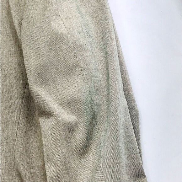 Perry Ellis Sport Coat Twill Cotton Beige Stretch 38 40 Summer Blazer Preppy Y2K - Picture 14 of 15